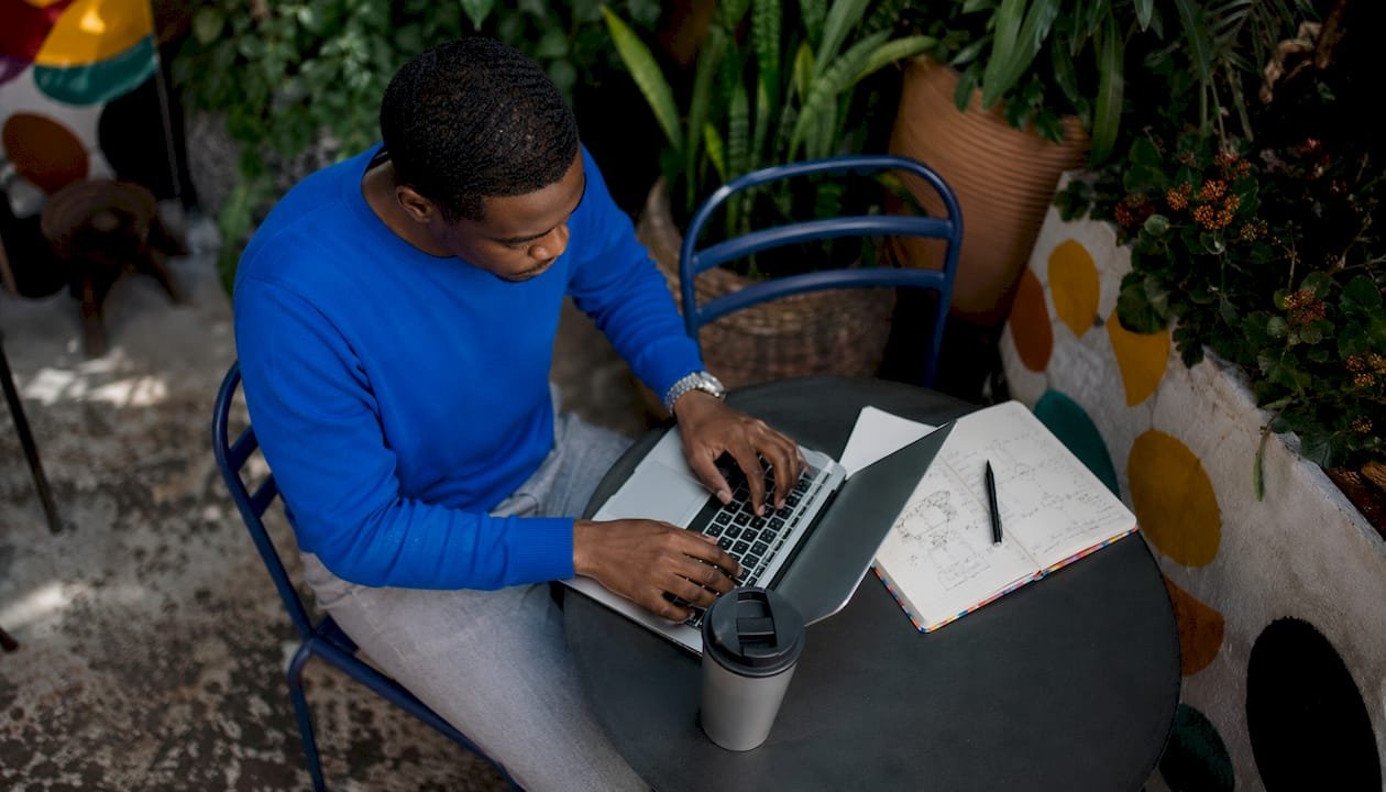 Man joining affiliate programs online