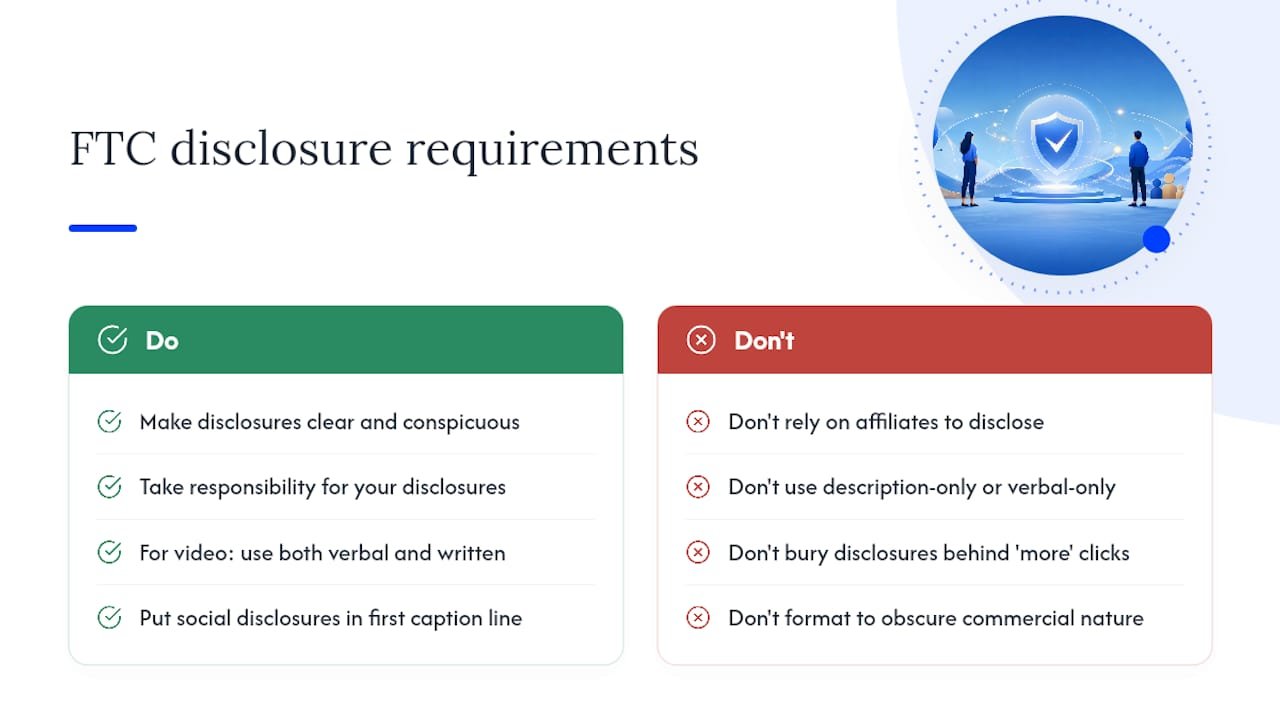 What the FTC actually requires from you — overview diagram