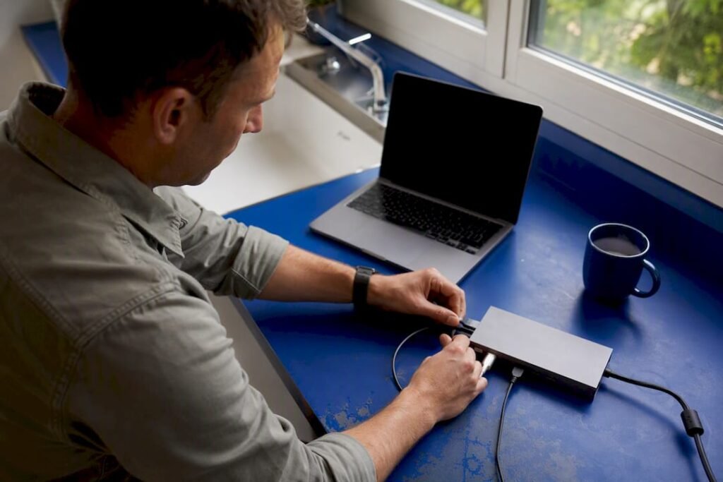 Hands wiring AI marketing device hub
