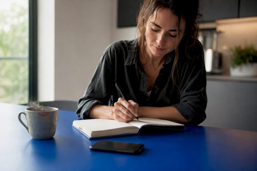Solopreneur managing client contacts manually