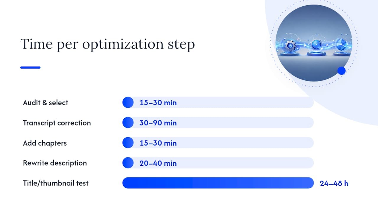 A Step-by-Step Workflow to Optimize Your Back Catalog — overview diagram