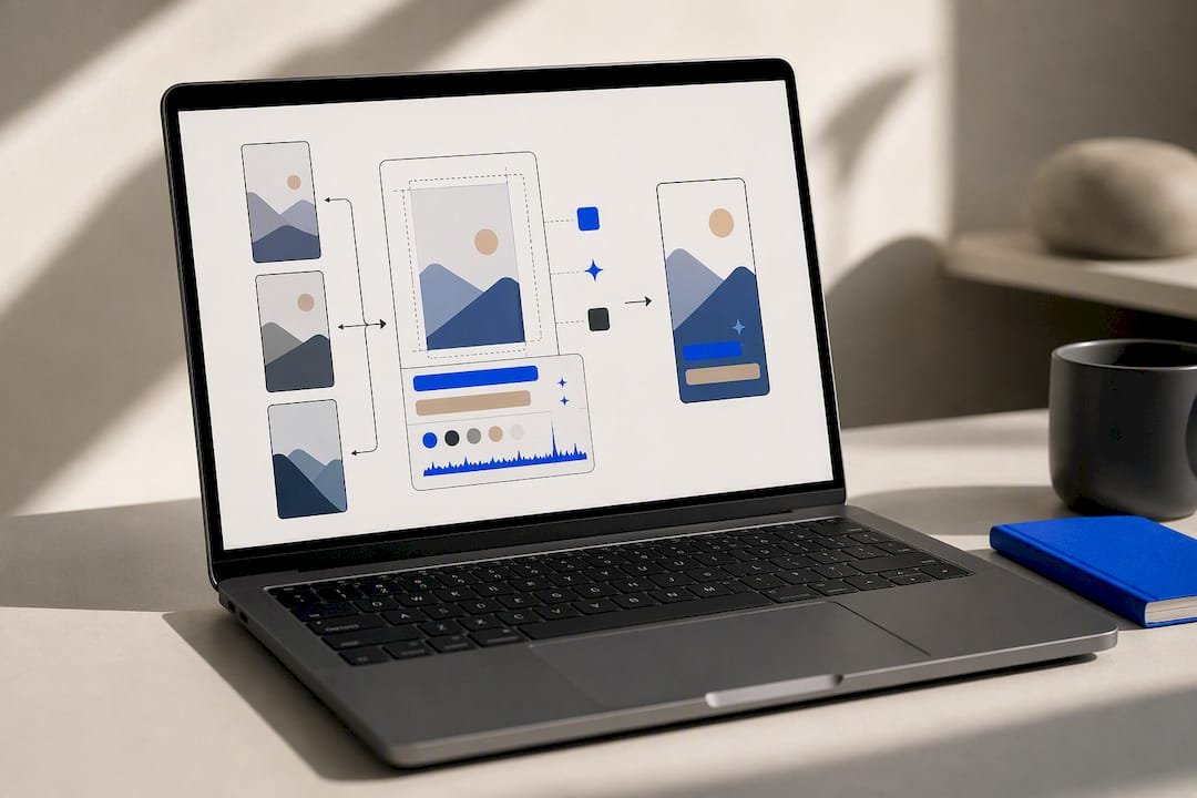 Raw clips transformed through template editing