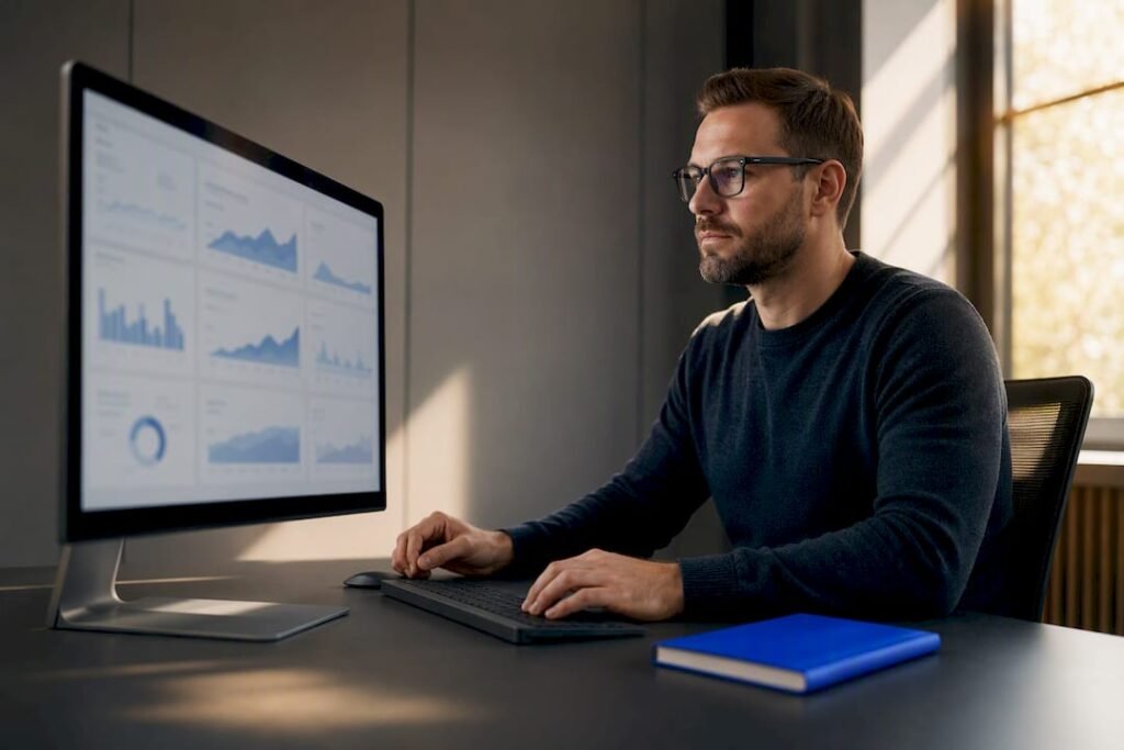 Marketer auditing affiliate site recovery data