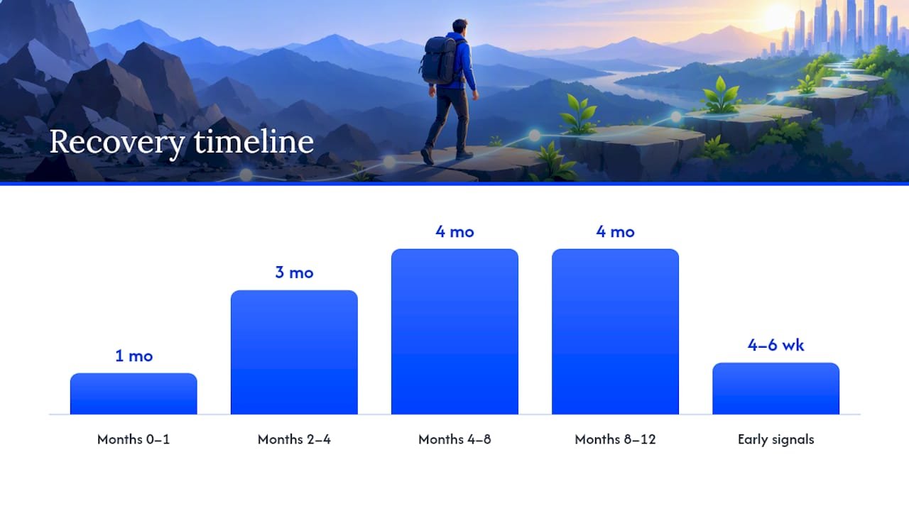 Affiliate site recovery timeline from three to twelve months