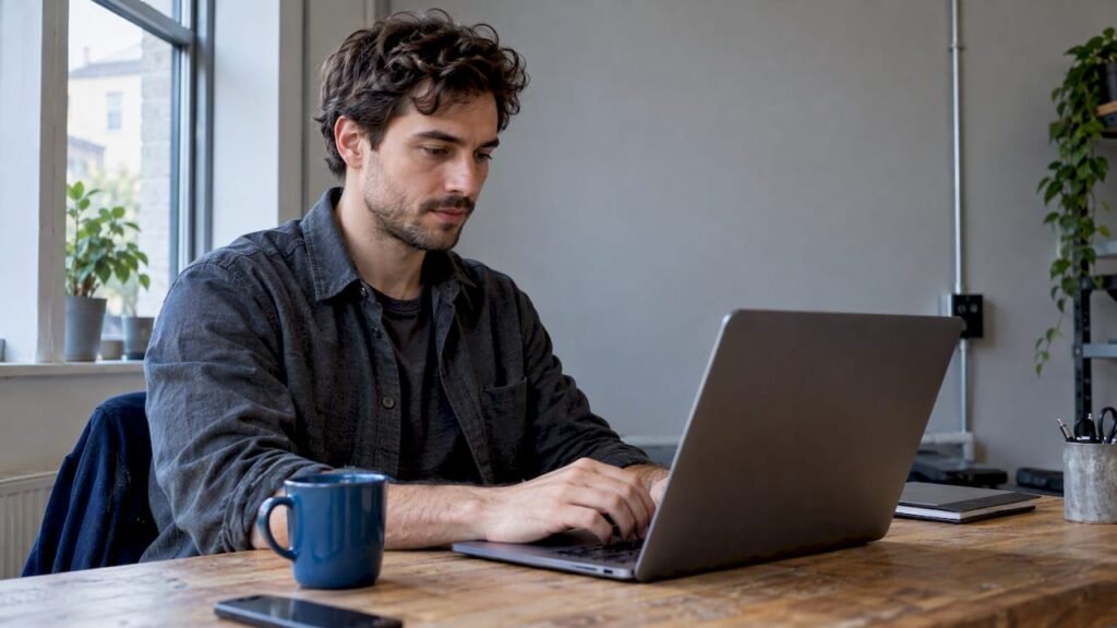 Marketer setting up an email signup flow