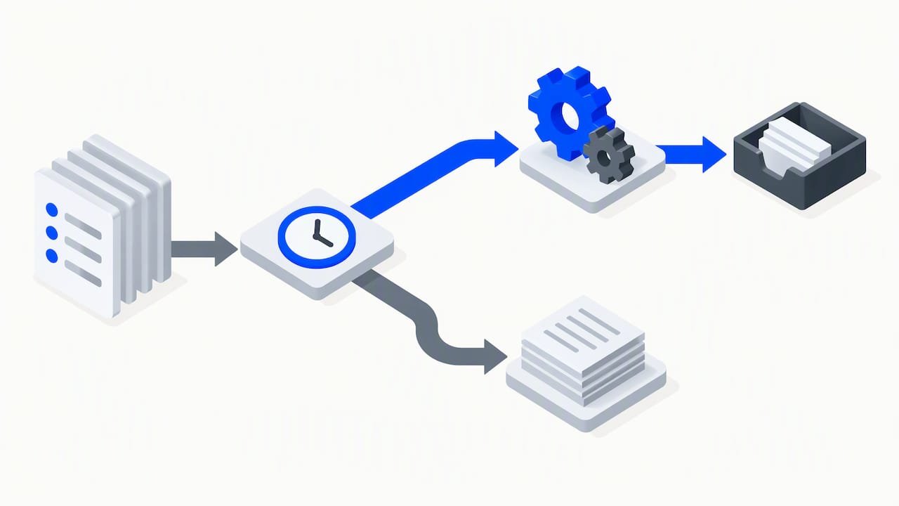 Decision path for automating recurring affiliate tasks