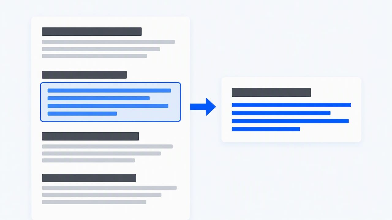 Standalone answer passage separated from article