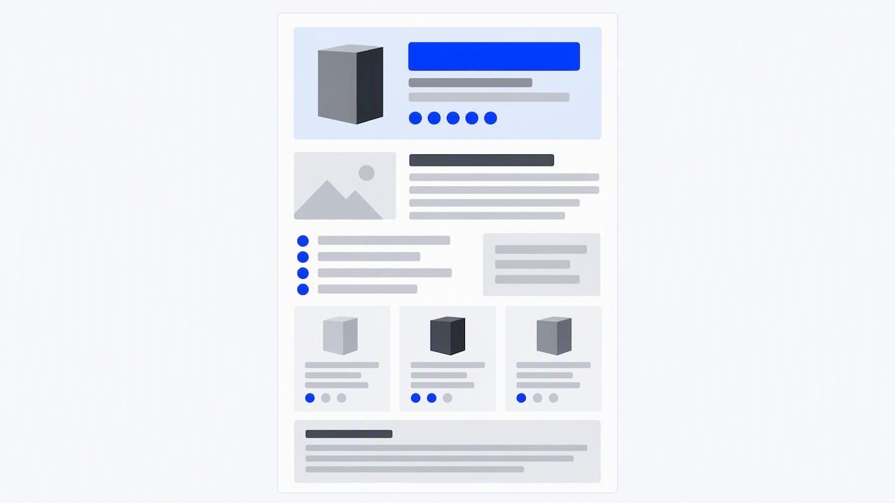 Affiliate review with recommendation shown first